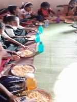 Anna dhanam function at Takechiwadi Gaon